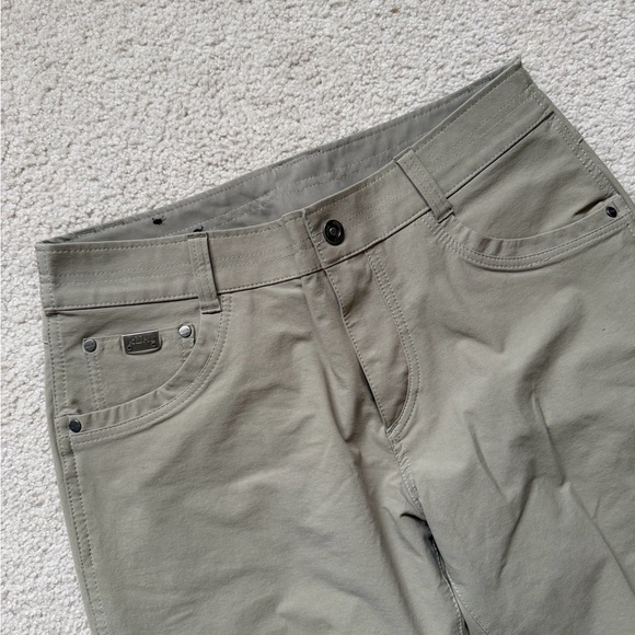 Kuhl Pants Mens 33x34 (32x32) Khaki Beige Hiking Outdoor Stretch Trail - Picture 2 of 8